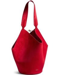 KHAITE - Open-Top Leather Tote Bag - Lyst