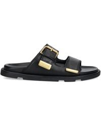 Marc O' Polo - Buckle-Detail Leather Slides - Lyst