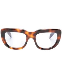 Prada - Tortoiseshell-Effect Rectangle-Frame Sunglasses - Lyst