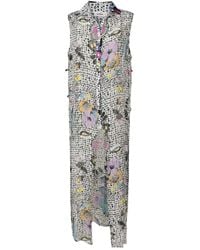Amir Slama - Graphic-Print Sleeveless Dress - Lyst