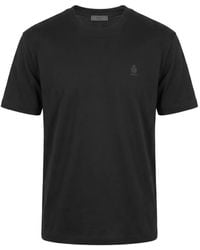 Prada - Logo-Print Cotton T-Shirt - Lyst