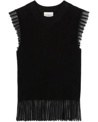 Claudie Pierlot - High Neck Knit Top - Lyst