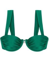 Jonathan Simkhai - Anniston Ruched Bikini Top - Lyst
