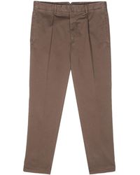 Dell'Oglio - Tapered Cotton Chino Trousers - Lyst