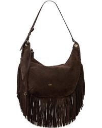 Ba&sh - Fringes Suede Tote Bag - Lyst