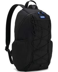 HUGO - Bungee-Cord Logo-Patch Backpack - Lyst