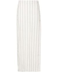 Amir Slama - Stripe-Print Maxi Skirt - Lyst