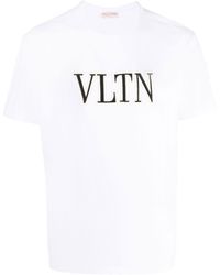 Valentino Garavani - T-shirt à logo VLTN brodé - Lyst