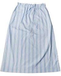 STAUD - Shore Striped-Pattern Midi Skirt - Lyst