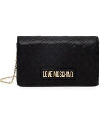Love Moschino - Logo-Lettering Quilted Crossbody Bag - Lyst