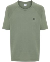 C.P. Company - T-Shirt En Coton À Logo Brodé - Lyst