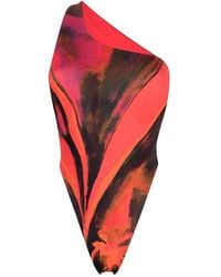 Louisa Ballou - One-Shoulder Swimsuit - Lyst