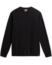 Woolrich - Gestrickter Pullover mit Logo-Detail - Lyst