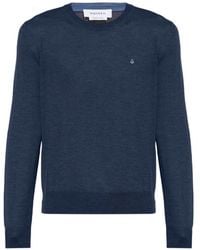 McQueen - Embroidered Skull Sweater - Lyst