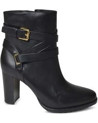 Ralph Lauren - 83Mm Buckle-Strap Leather Boots - Lyst