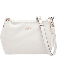 Liu Jo - Logo-Plaque Tassel Shoulder Bag - Lyst