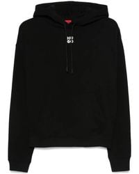 HUGO - Sweater Van Badstof Met Katoenen Logo - Lyst