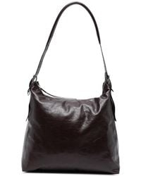 Lemaire - Belted Shiny Leather Shoulder Bag - Lyst