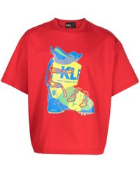 Kolor - T-shirt Met Grafische Print - Lyst