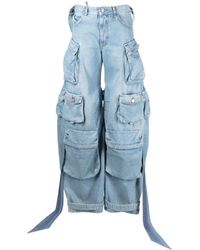 The Attico - Jean ample à poches cargo - Lyst