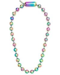 Ambush - Iridescent-Effect Ball Chain Necklace - Lyst