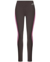 Balenciaga - Logo-Print Panelled Leggings - Lyst
