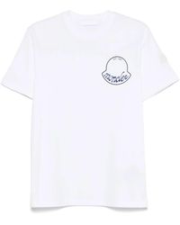 Moncler - T-Shirt Met Logo - Lyst