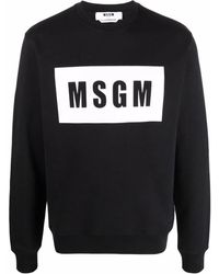 MSGM - Logo-Print Sweatshirt - Lyst