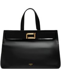 Lancel - M Angele Buckle-Detail Leather Tote Bag - Lyst