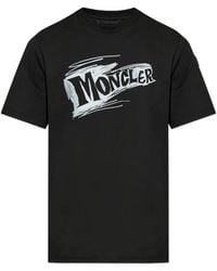 Moncler - Logo-Print Short-Sleeve T-Shirt - Lyst