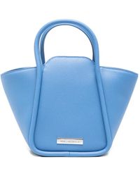KARL LAGERFELD - Icon Grained Leather Logo-Plaque Tote Bag - Lyst