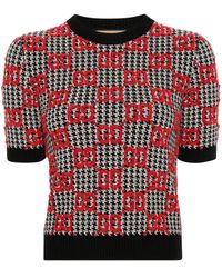Gucci - GG-jacquard Knitted Wool Top - Lyst