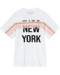 3.1 Phillip Lim - There Is Only One Ny Cotton T-shirt - Lyst