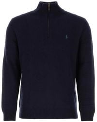 Polo Ralph Lauren - Quarter-Zip Wool Sweater - Lyst