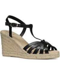 Geox - 95Mm T-Bar Wedge Espadrilles - Lyst
