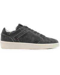 Canali - Baskets En Daim À Empiècements - Lyst
