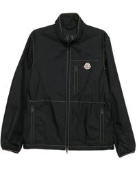 Moncler - Veste Zippée À Patch Logo - Lyst