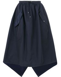 KENZO - Flap Pocket Full Skirt - Lyst