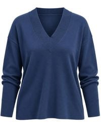 Kaos - V-Neck Dropped-Shoulder T-Shirt - Lyst