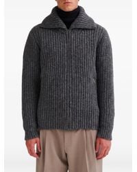 Roberto Collina - Ribbed-Knit Zip-Up Sweater - Lyst