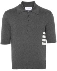 Thom Browne - Cotton 4-Bar Relaxed Fit Polo Shirt - Lyst