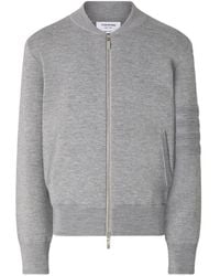 Thom Browne - Milano-Stitch 4-Bar Bomber Jacket - Lyst