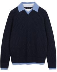 JNBY - Pointelle-Knit V-Neck Sweater - Lyst