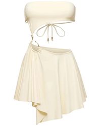 Korobeynikov - Cut-Out Hook-Detail Mini Dress - Lyst