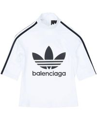 Balenciaga - X adidas Oberteil mit Logo-Print - Lyst