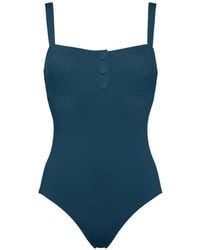 Eres - Dahabiya Button-Detail Square-Neck Swimsuit - Lyst