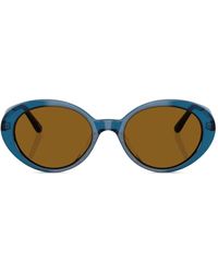 Oliver Peoples - Lumar Oval-Frame Sunglasses - Lyst