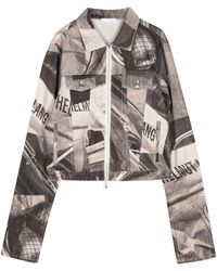 Helmut Lang - Car-print Denim Shirt Jacket - Lyst