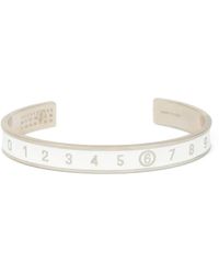 MM6 by Maison Martin Margiela - Bracciale Rigido Con Logo - Lyst
