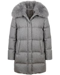 Herno - Fur-Trim Quilted Jacket - Lyst